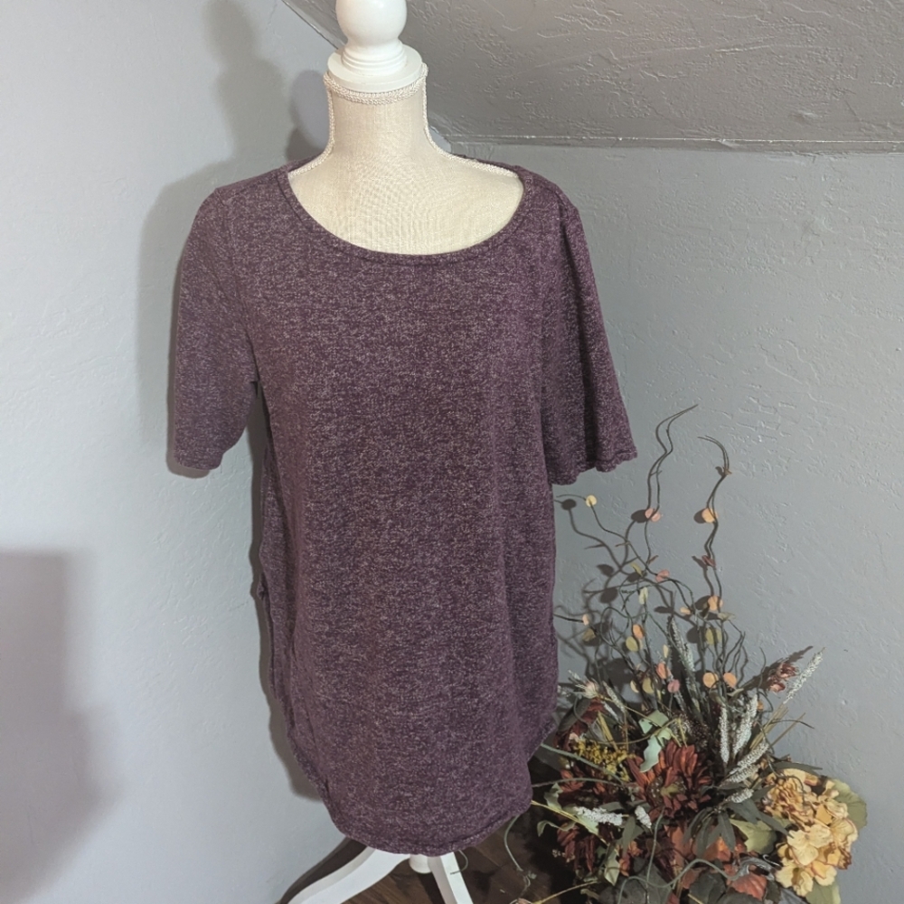 Duluth Trading Purple Hemp Cotton Tunic